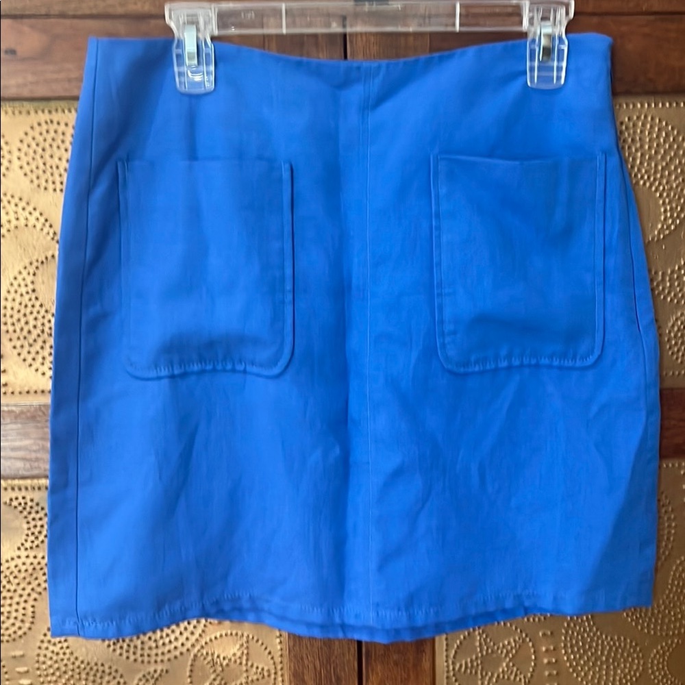 LOFT Vibrant Blue Mini Skirt